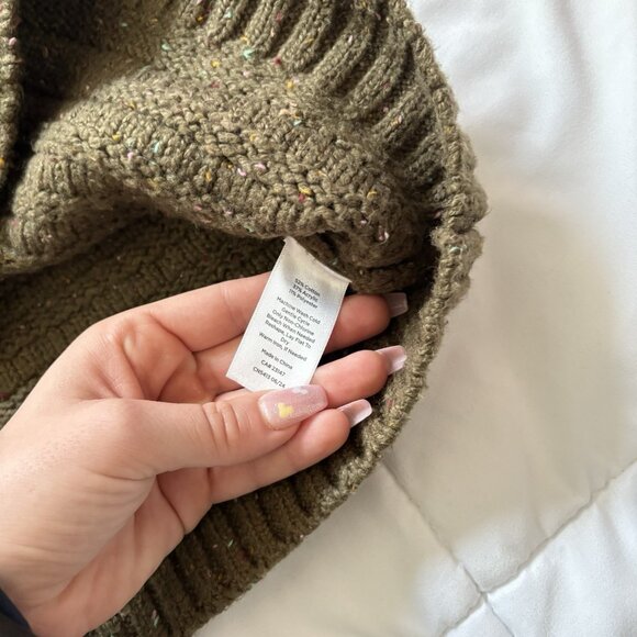 Talbots Womens Size MP Sweater Long Sleeve Green Coquette Office Business Fall - Picture 5 of 8